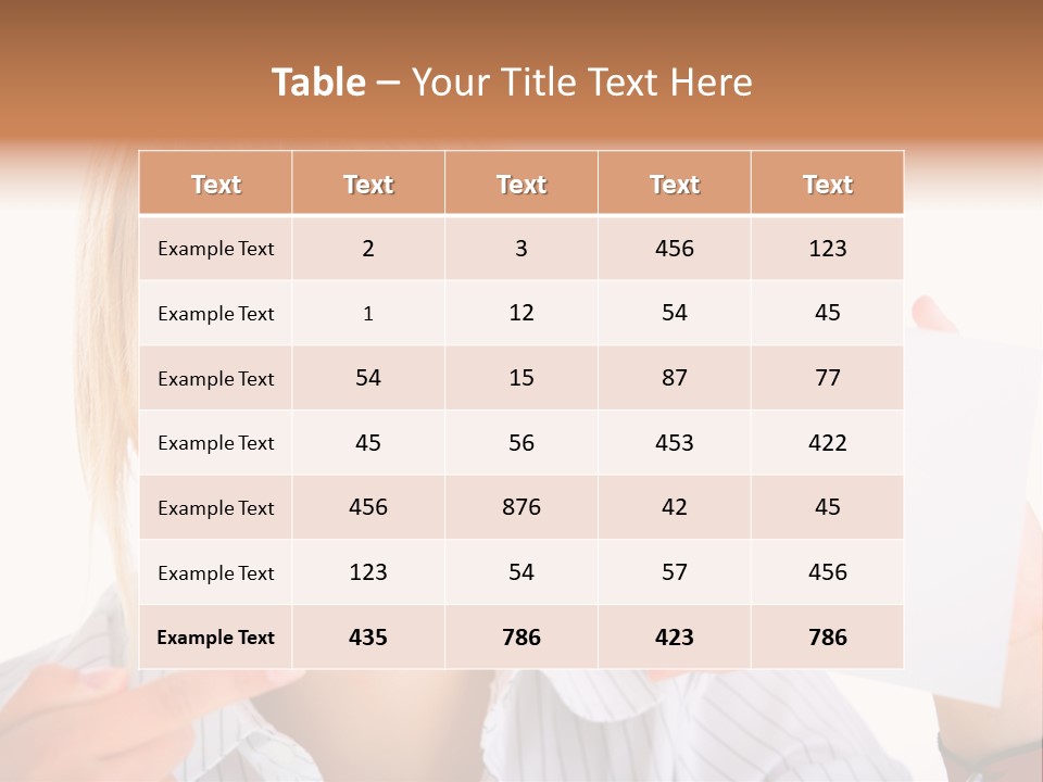 Hand White Holding PowerPoint Template