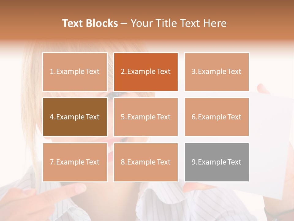 Hand White Holding PowerPoint Template