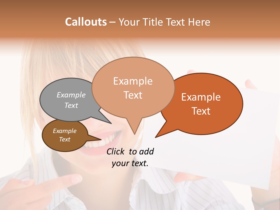 Hand White Holding PowerPoint Template