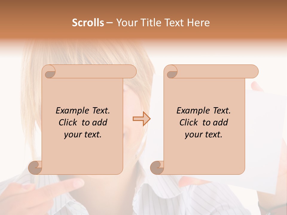 Hand White Holding PowerPoint Template