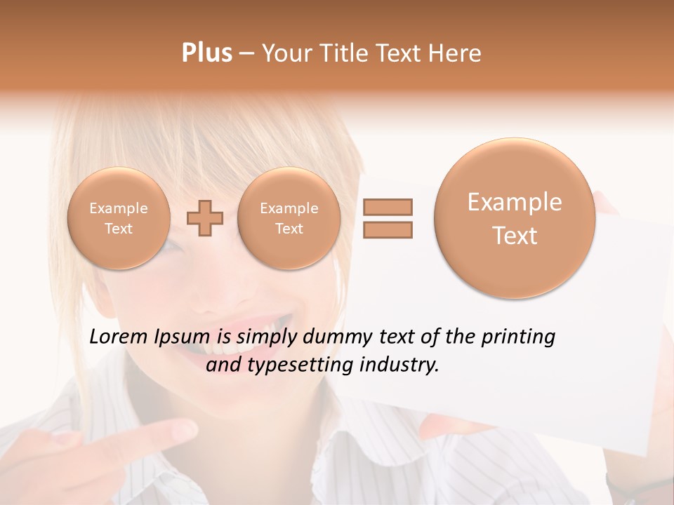 Hand White Holding PowerPoint Template