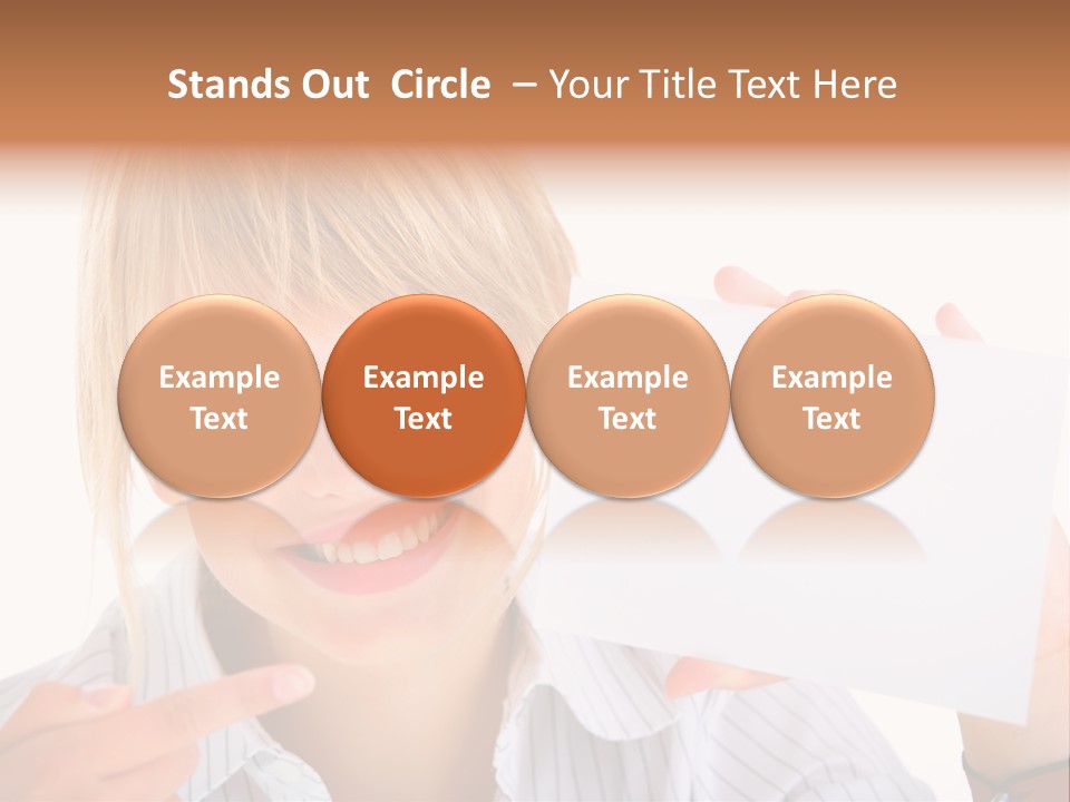 Hand White Holding PowerPoint Template