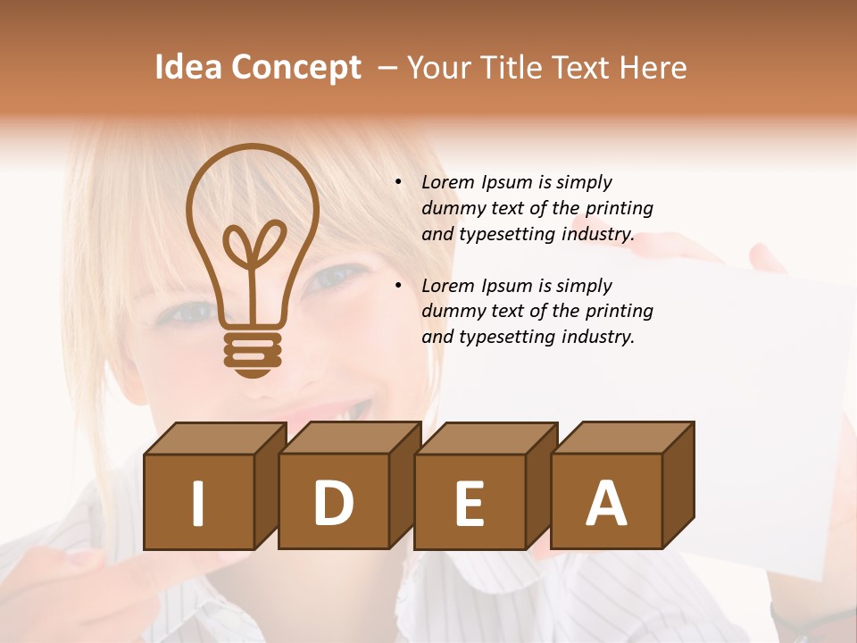 Hand White Holding PowerPoint Template