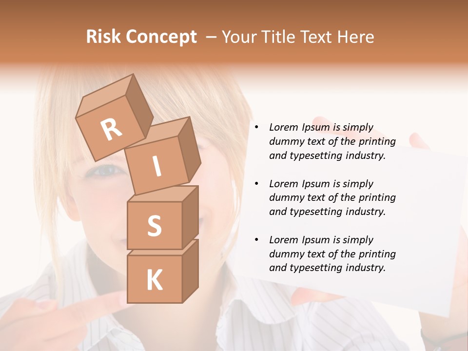 Hand White Holding PowerPoint Template