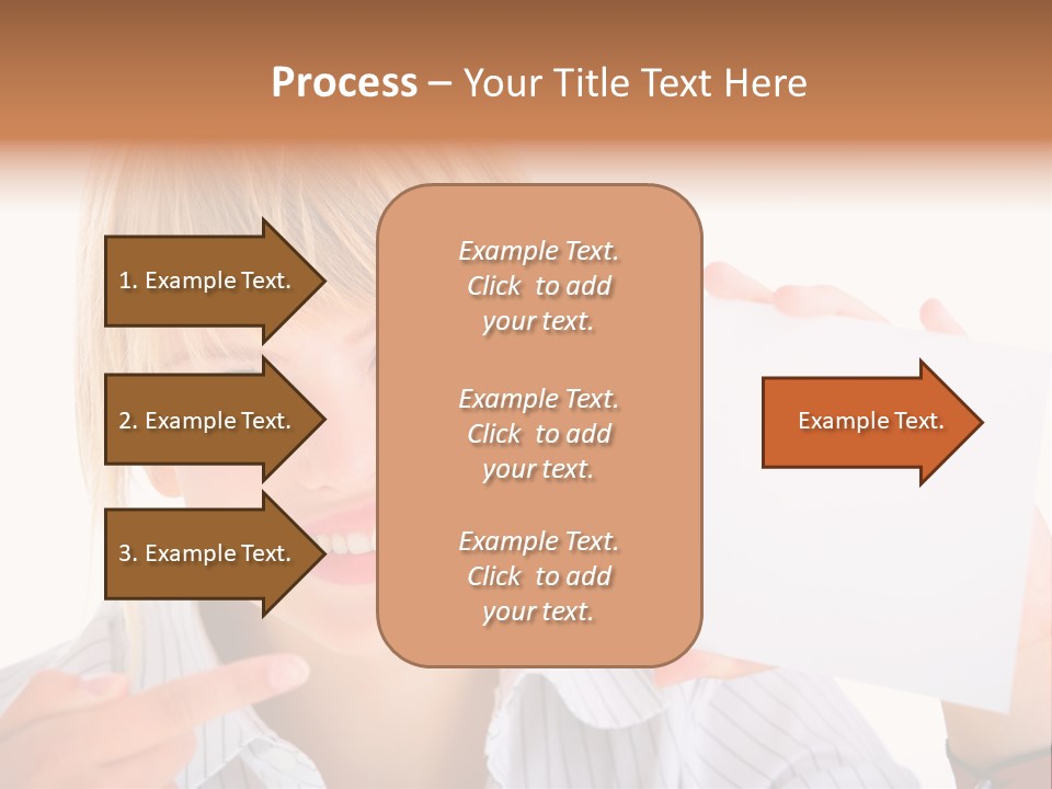 Hand White Holding PowerPoint Template