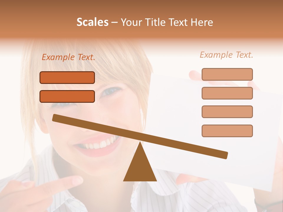 Hand White Holding PowerPoint Template