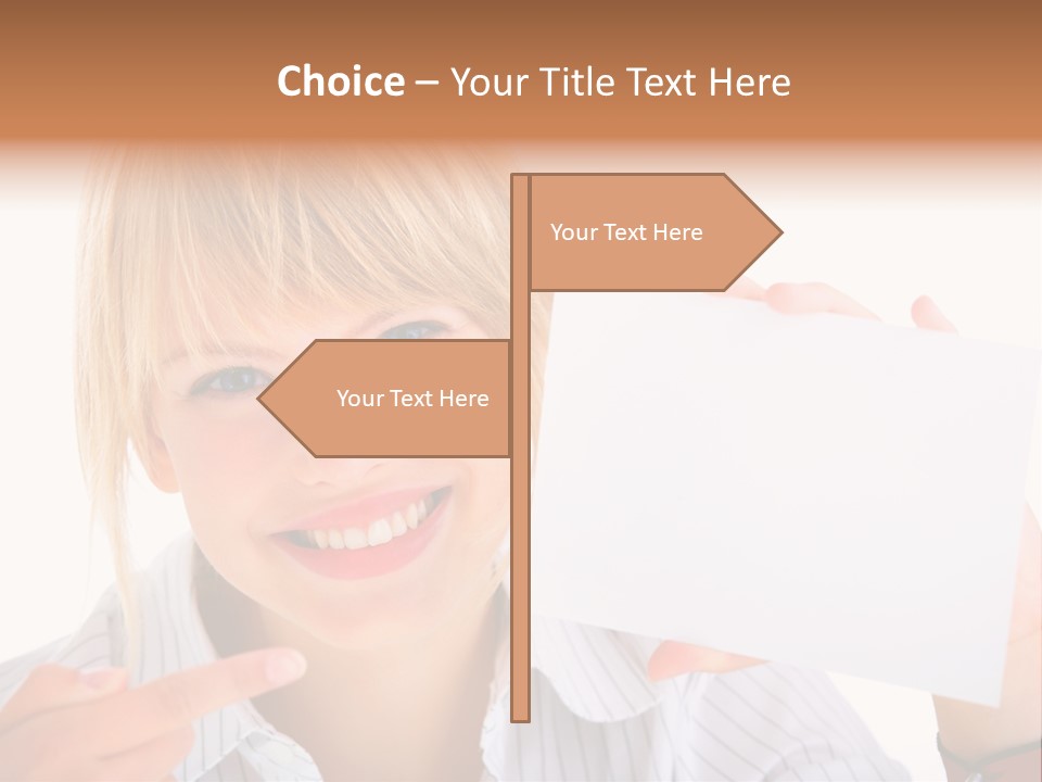 Hand White Holding PowerPoint Template