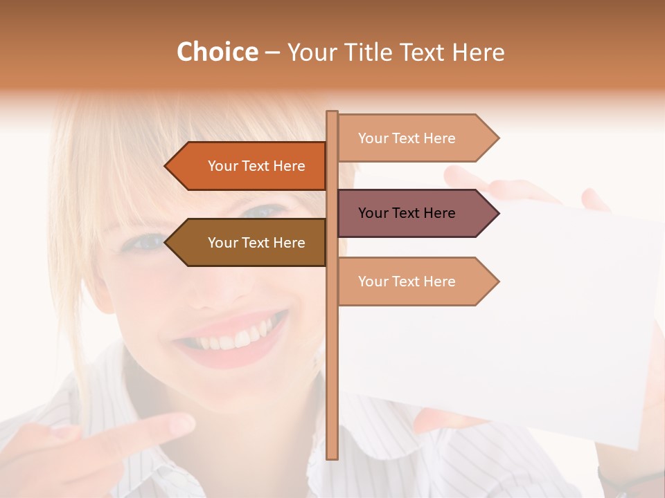 Hand White Holding PowerPoint Template