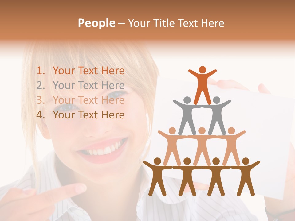 Hand White Holding PowerPoint Template