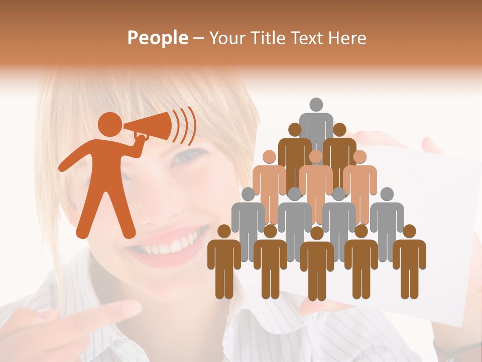 Hand White Holding PowerPoint Template