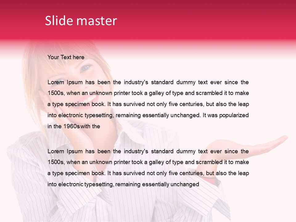 Friendly Corporation Caucasian PowerPoint Template