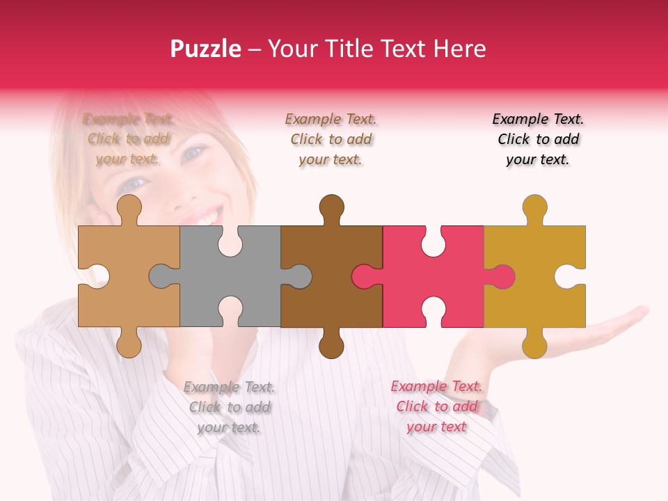 Friendly Corporation Caucasian PowerPoint Template