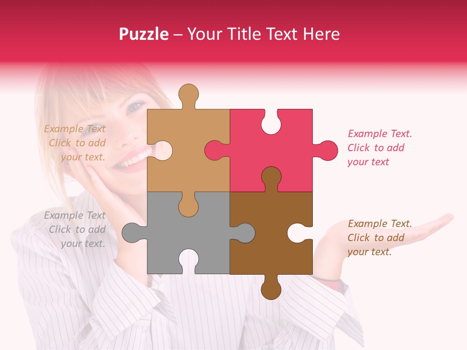 Friendly Corporation Caucasian PowerPoint Template