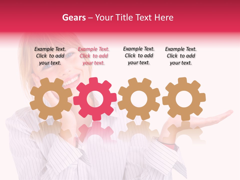 Friendly Corporation Caucasian PowerPoint Template