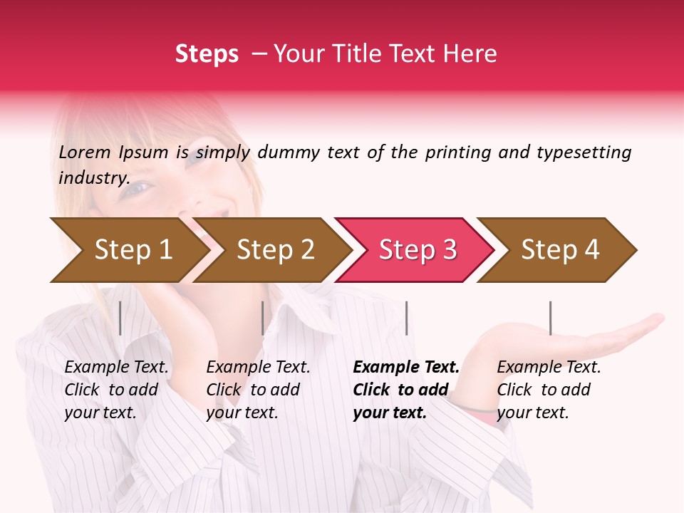 Friendly Corporation Caucasian PowerPoint Template