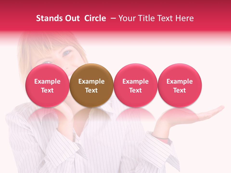 Friendly Corporation Caucasian PowerPoint Template