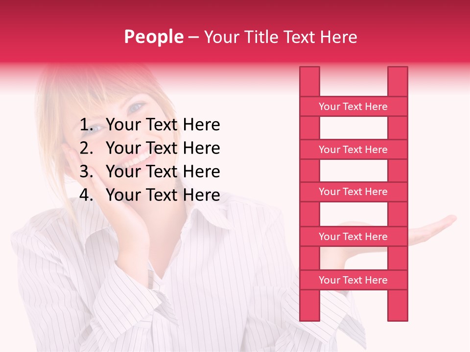 Friendly Corporation Caucasian PowerPoint Template