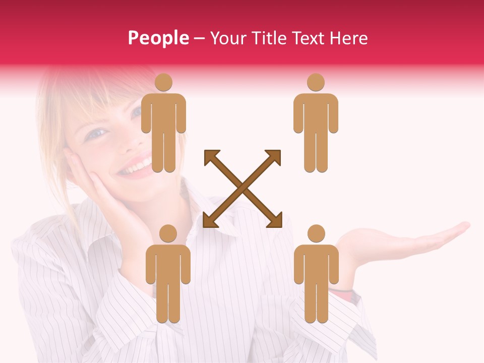 Friendly Corporation Caucasian PowerPoint Template