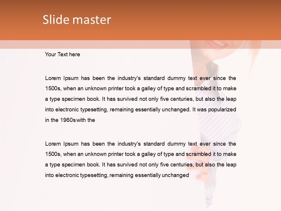 Attractive Person Portrait PowerPoint Template