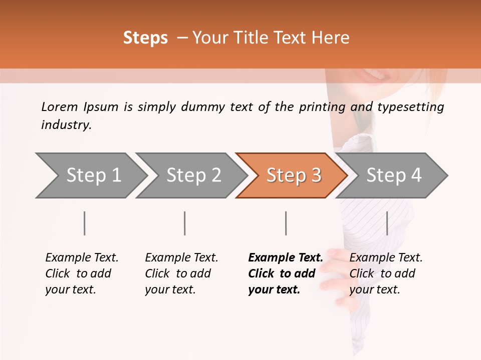 Attractive Person Portrait PowerPoint Template
