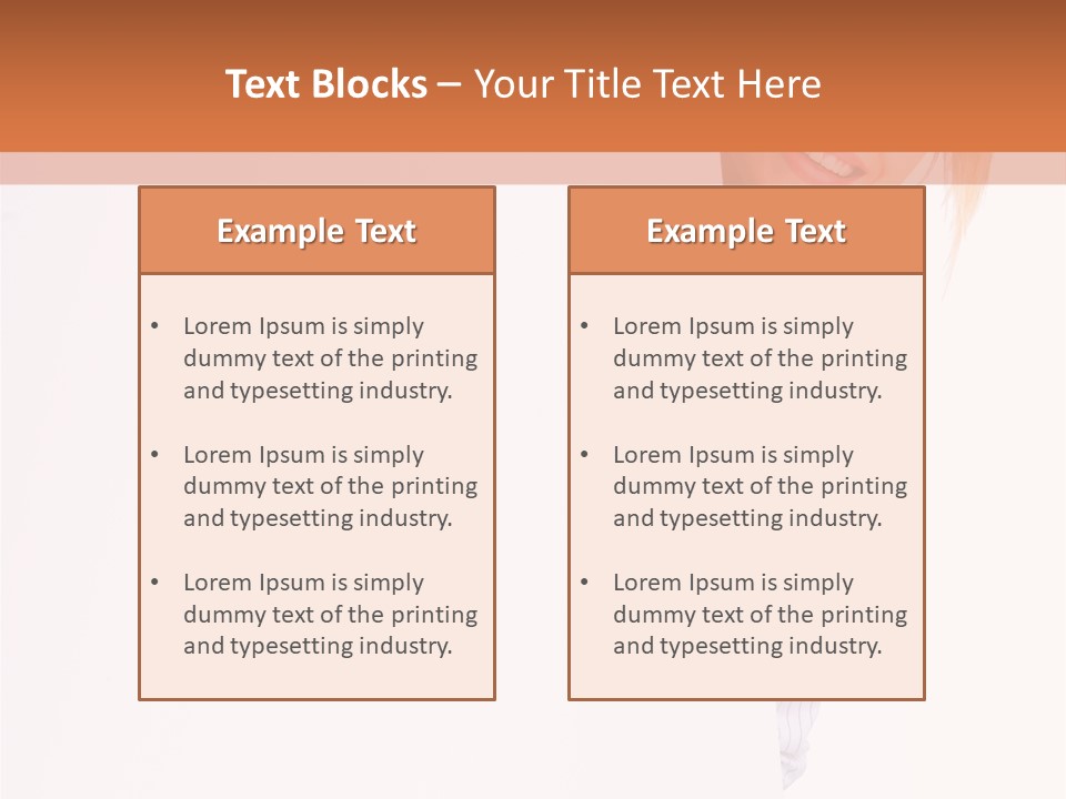Attractive Person Portrait PowerPoint Template