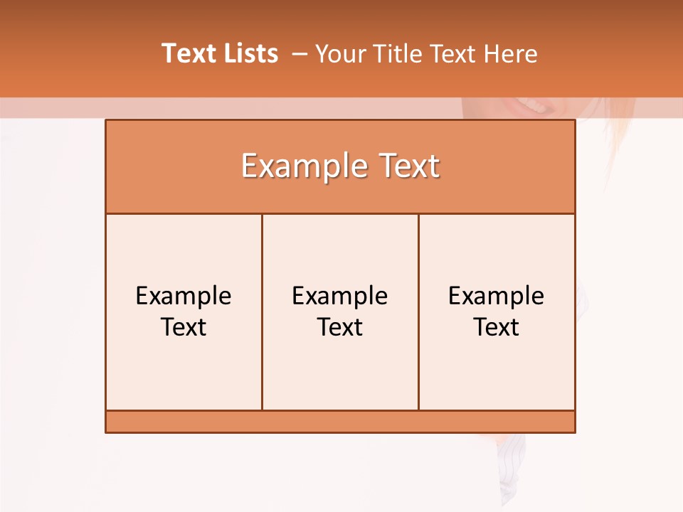 Attractive Person Portrait PowerPoint Template