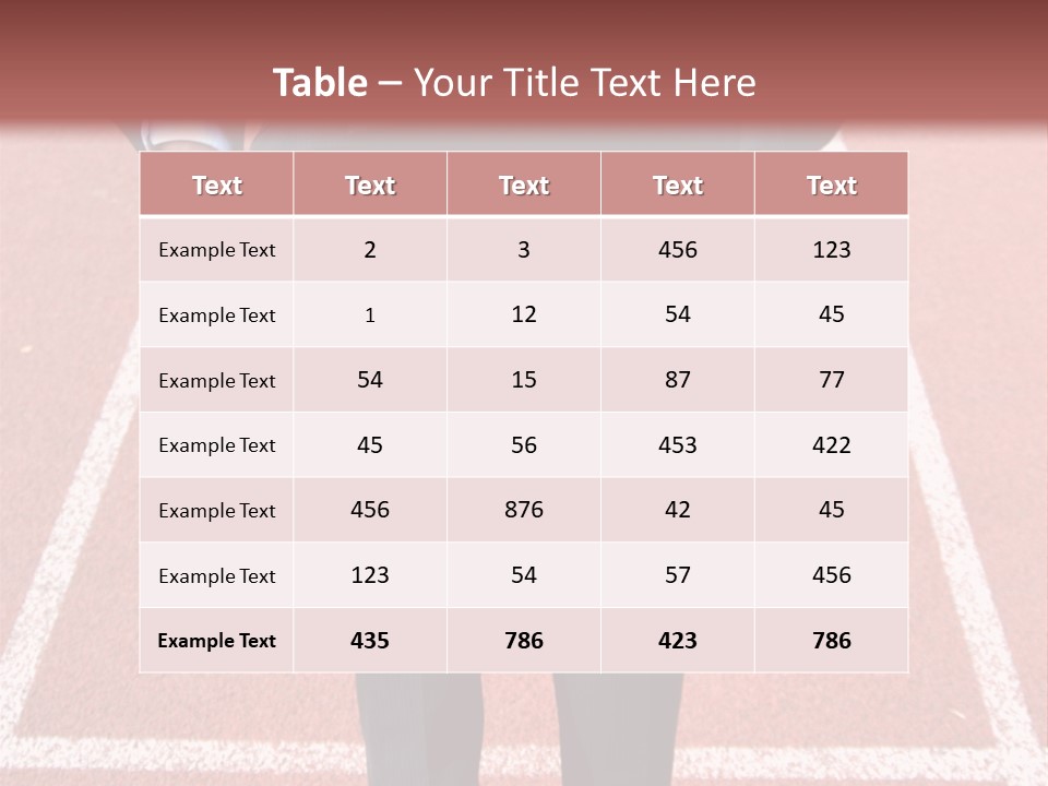 Sport Challenge Entreprise PowerPoint Template