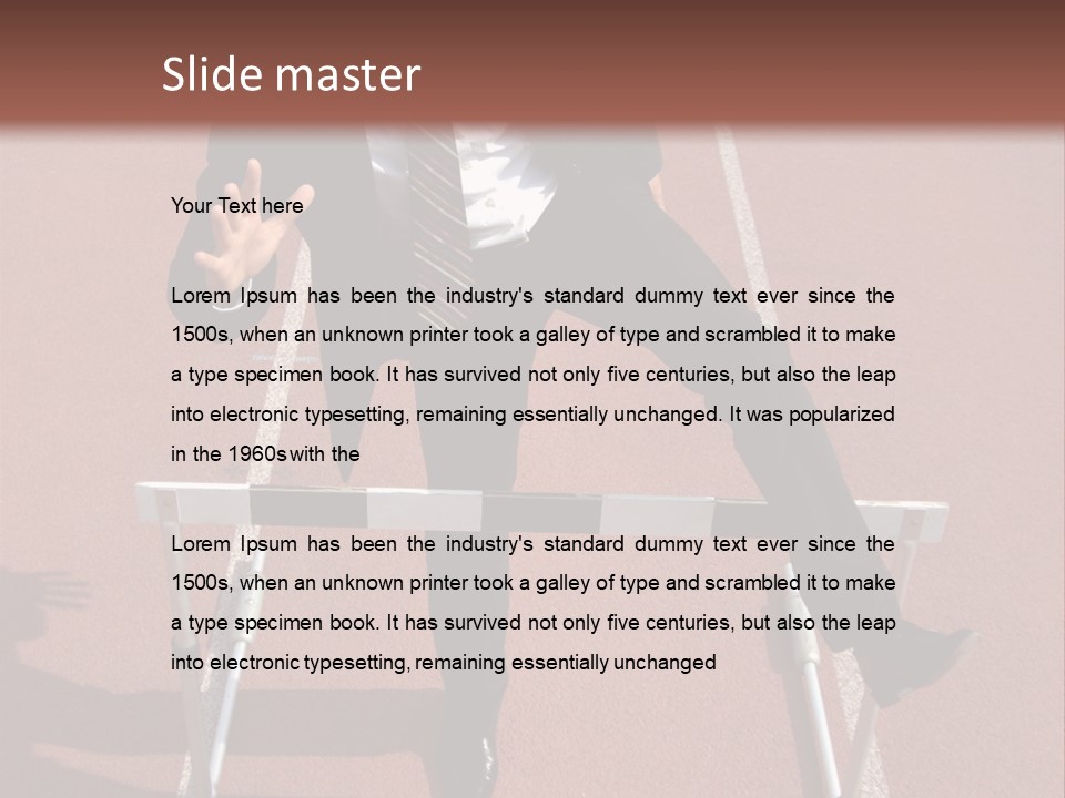 Homme Humain Sport PowerPoint Template