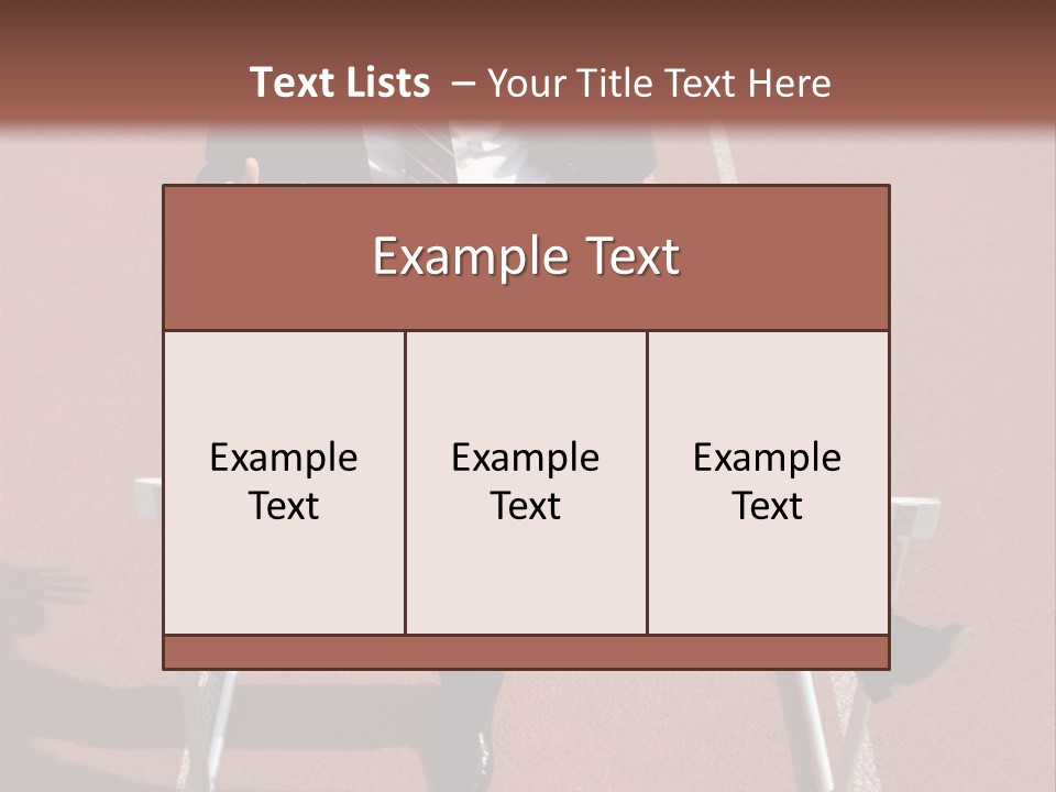Homme Humain Sport PowerPoint Template
