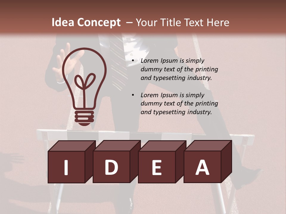 Homme Humain Sport PowerPoint Template