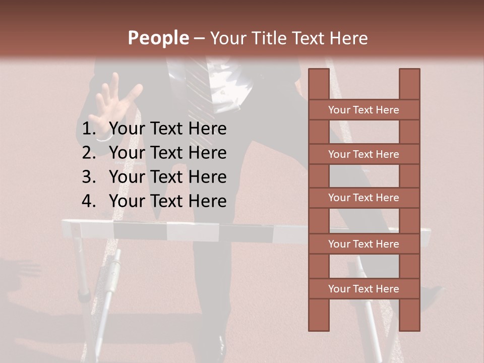 Homme Humain Sport PowerPoint Template