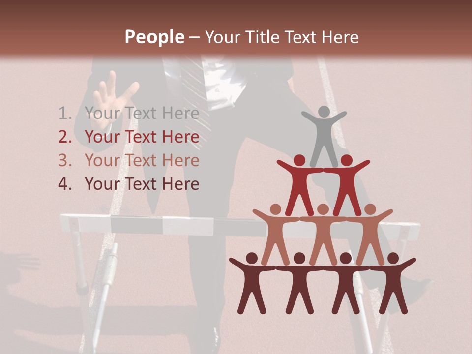 Homme Humain Sport PowerPoint Template