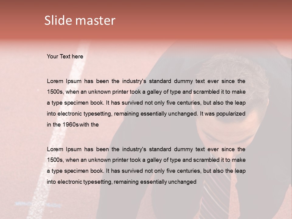 Course Sport Agressif PowerPoint Template