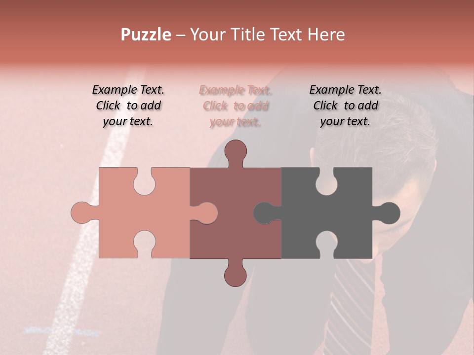 Course Sport Agressif PowerPoint Template