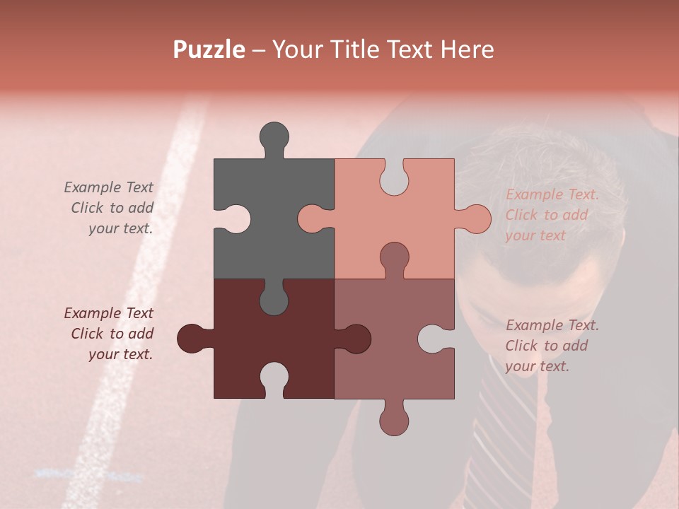 Course Sport Agressif PowerPoint Template