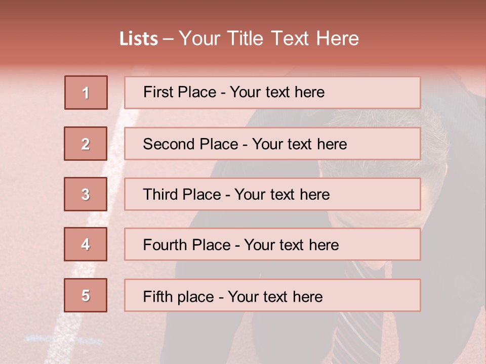 Course Sport Agressif PowerPoint Template
