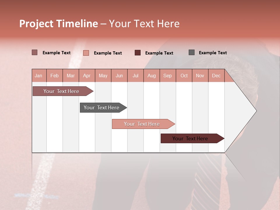 Course Sport Agressif PowerPoint Template