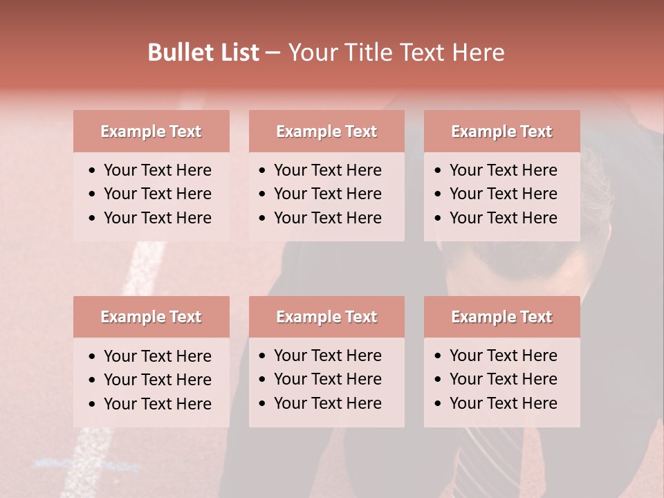 Course Sport Agressif PowerPoint Template