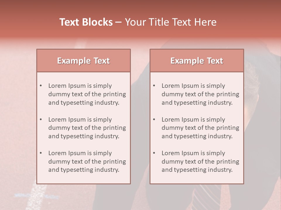 Course Sport Agressif PowerPoint Template