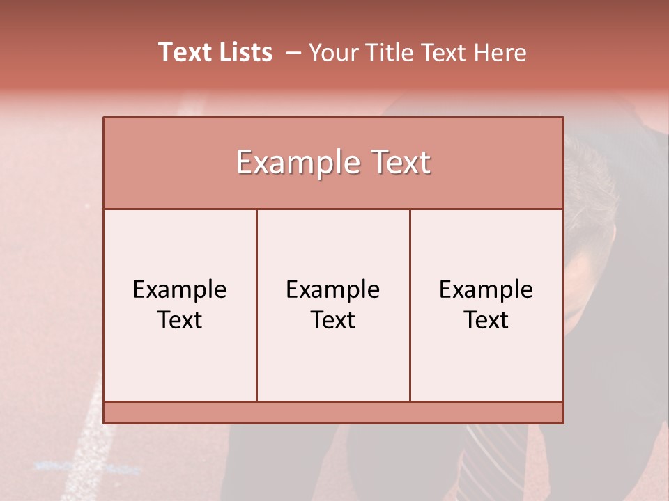 Course Sport Agressif PowerPoint Template