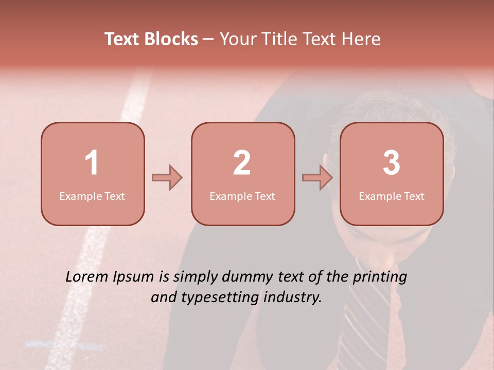 Course Sport Agressif PowerPoint Template