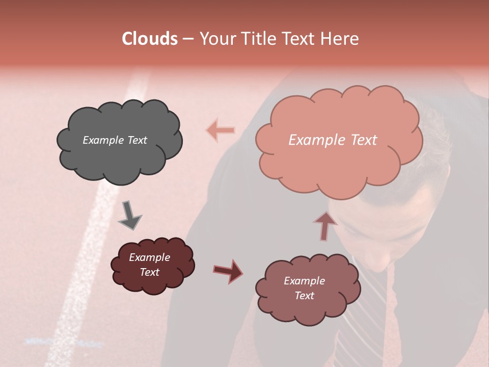 Course Sport Agressif PowerPoint Template