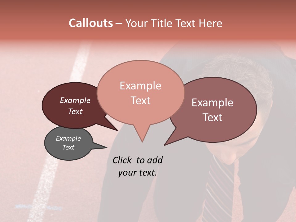 Course Sport Agressif PowerPoint Template