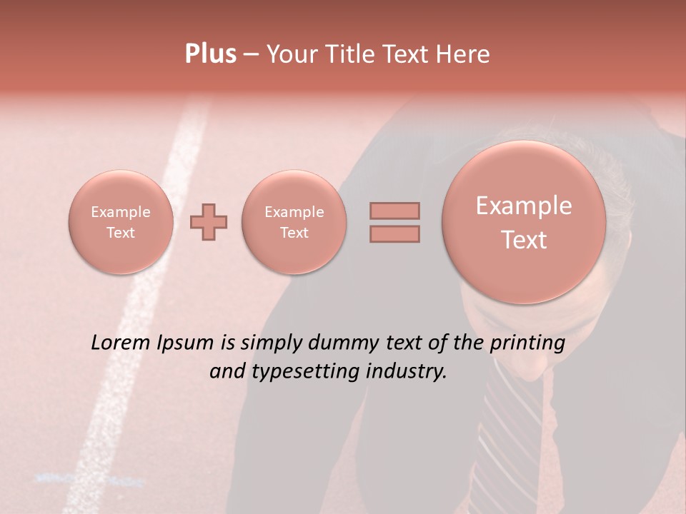 Course Sport Agressif PowerPoint Template