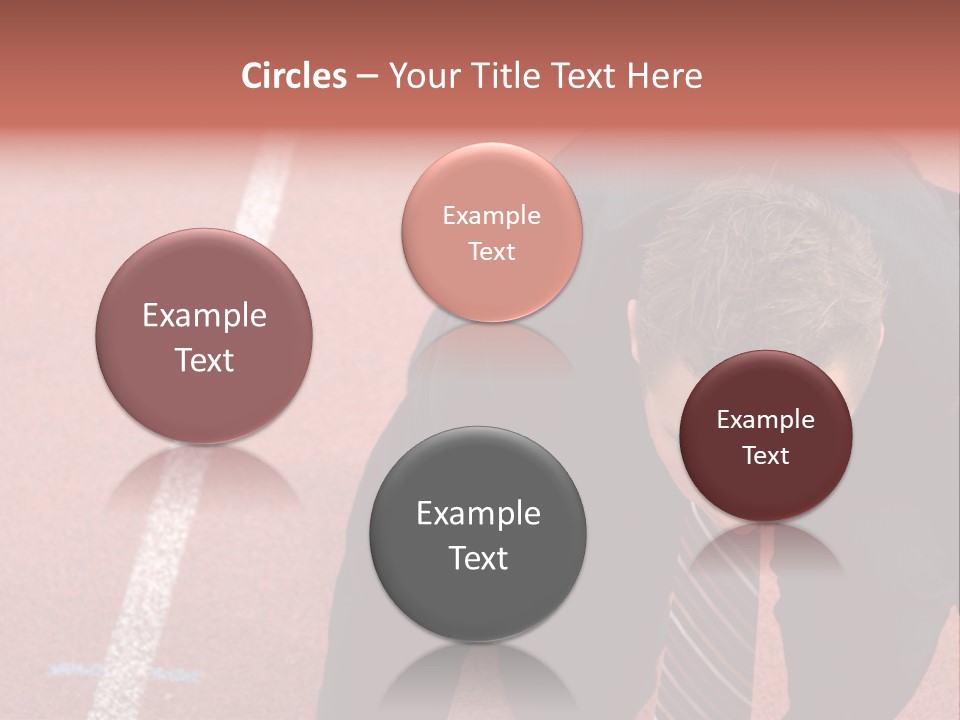 Course Sport Agressif PowerPoint Template