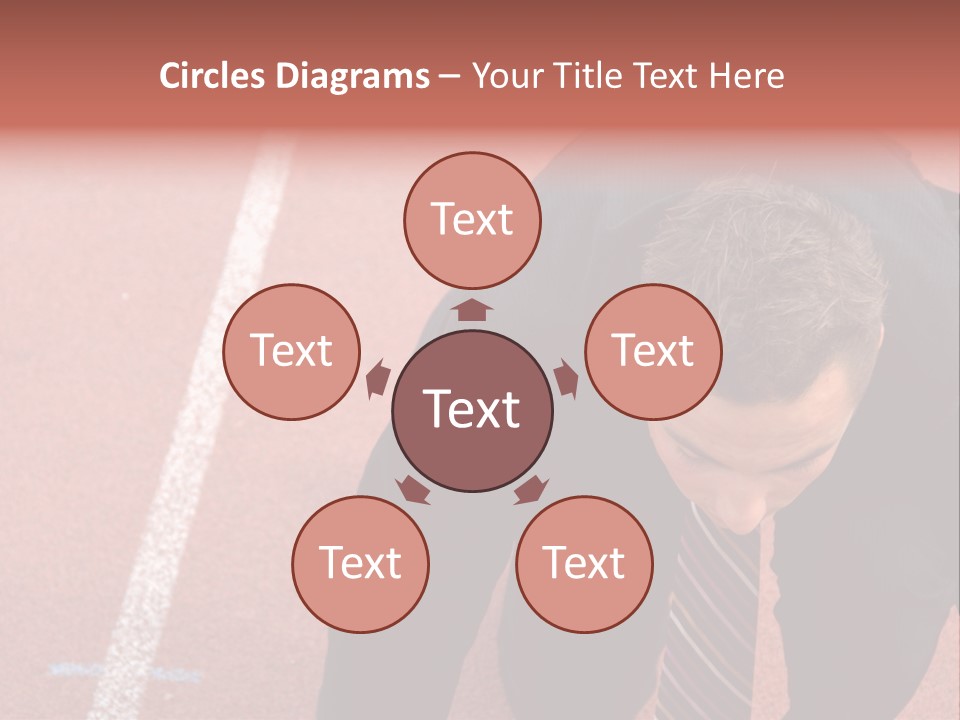 Course Sport Agressif PowerPoint Template