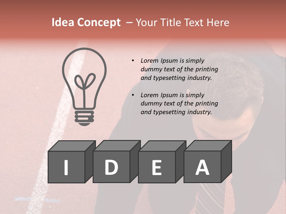 Course Sport Agressif PowerPoint Template