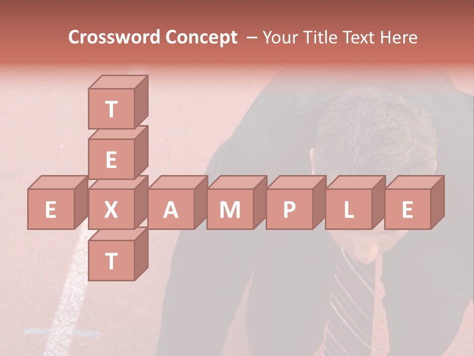 Course Sport Agressif PowerPoint Template