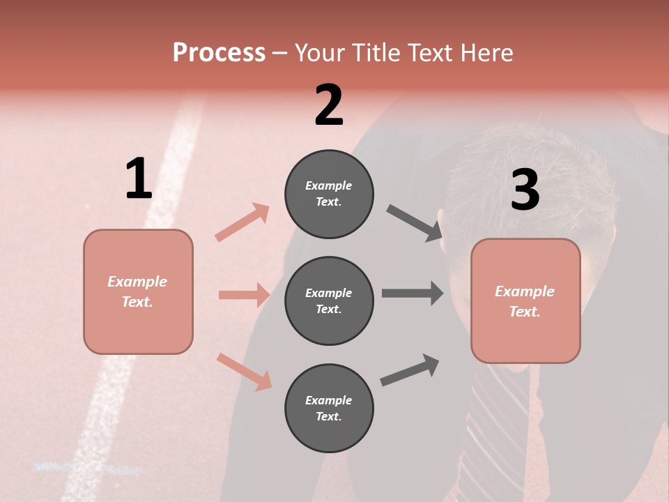 Course Sport Agressif PowerPoint Template