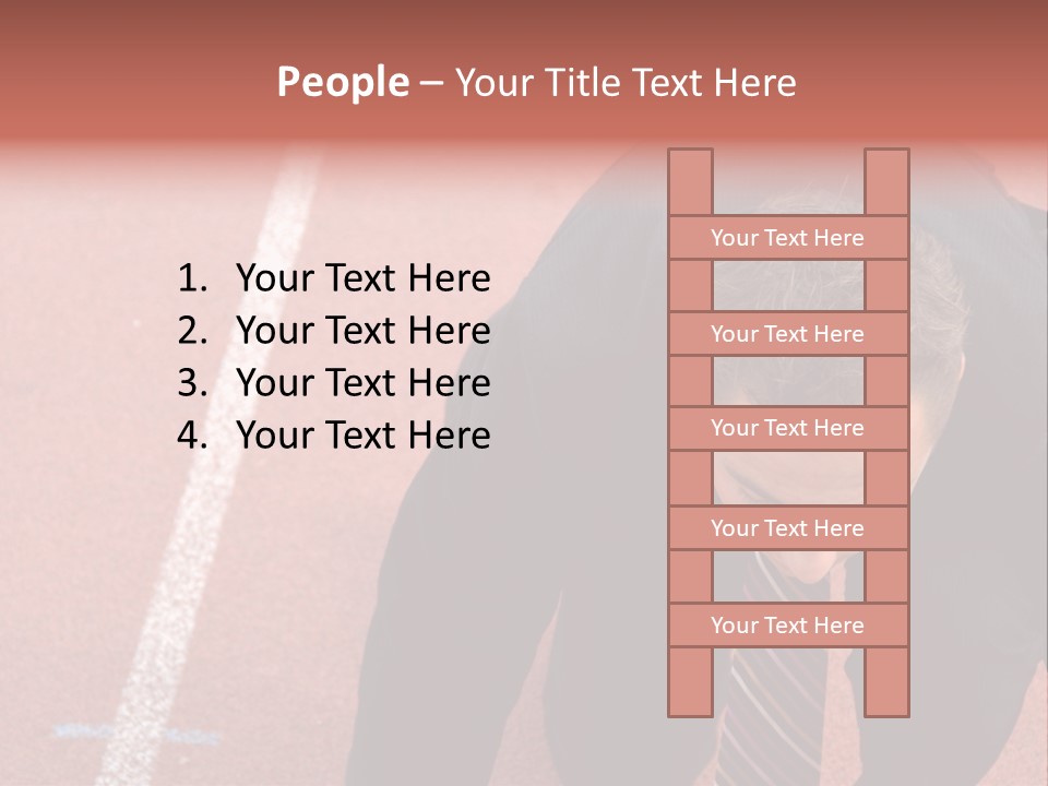 Course Sport Agressif PowerPoint Template